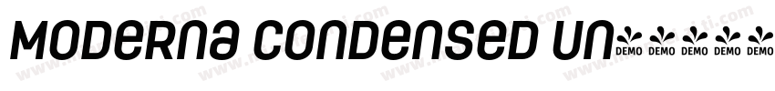 Moderna Condensed Un字体转换